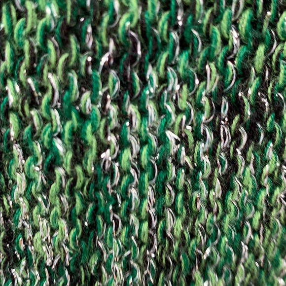 Inc International Concepts Green Marble Metallic Cowl Neck Sweater Top - Picture 8 of 10